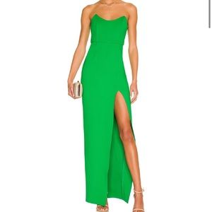 Revolve superdown green gown